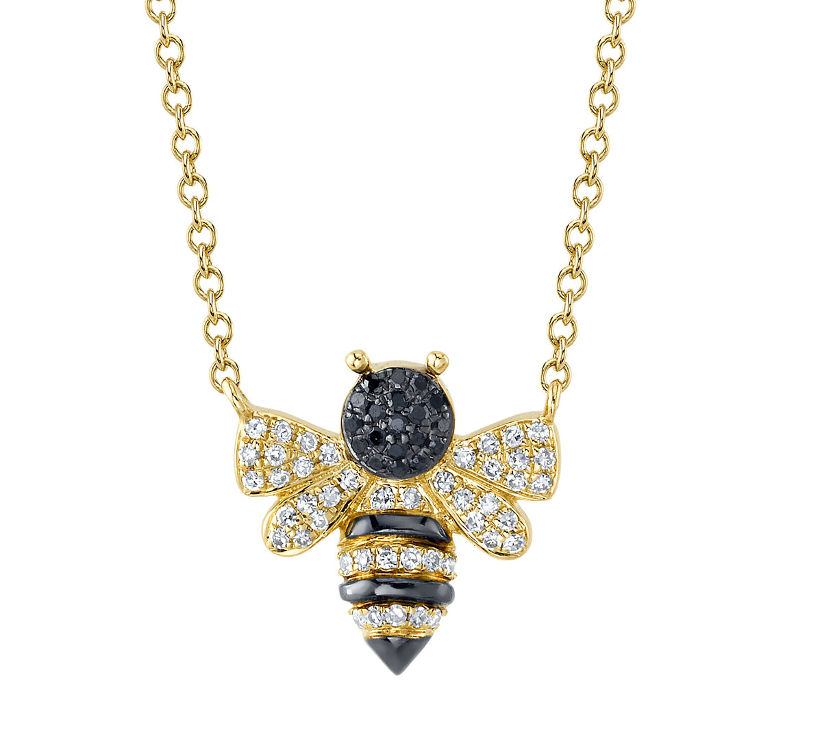 Diamond bumble store bee necklace